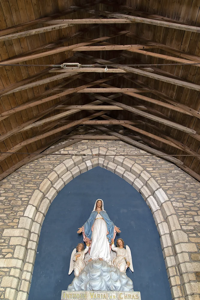 <strong>Vierge et Anges</strong> • Chapelle Notre-Dame des Grâces, Pointe Saint-Mathieu - Plougonvelin <small>© Rémy SALAÜN</small>